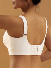Wire-free Front Button Buckle Bra White